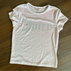 SOLD🔴Pink Juicy Couture Bedazzled Velvet Top